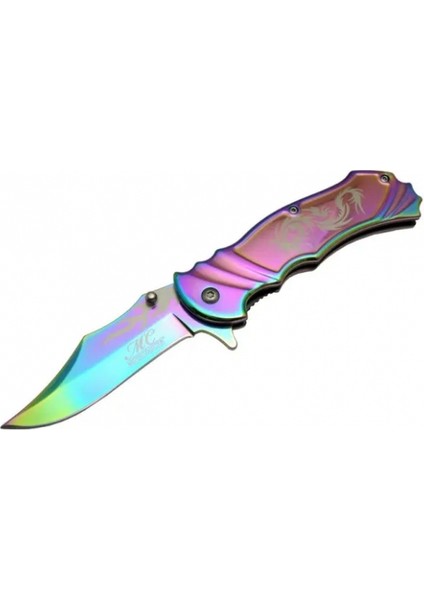 Eco Lounge Mc Masters Collection 20 cm Kamp / Outdoor Çakı - Yarı Otomatik, Kemerlikli, Kutulu