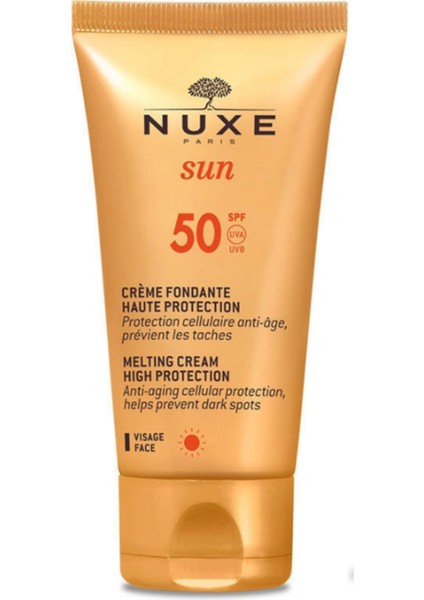 Sun Creme Fondante Visage Haute Protection SPF50 50ML + Dezenfektan Hediyeli - %72 Alkol