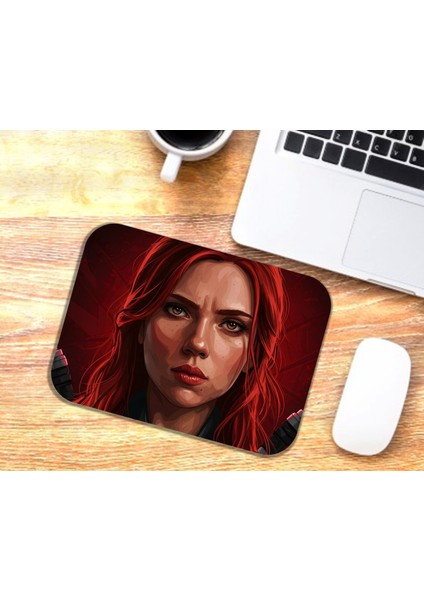 Black Widow Baskılı Mouse Pad