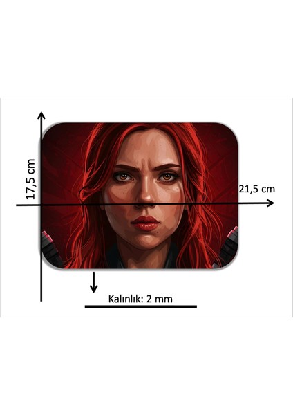 Black Widow Baskılı Mouse Pad fiyatları