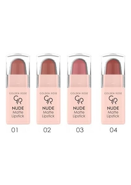 Golden Rose Nude Matte Lipstick (Mini) Mix - Ruj