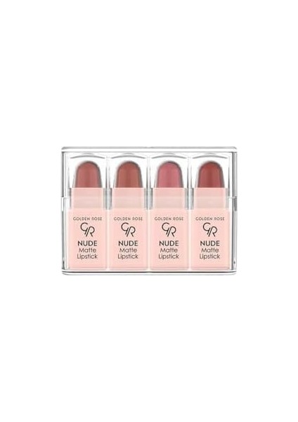 Golden Rose Nude Matte Lipstick (Mini) Mix - Ruj modelleri