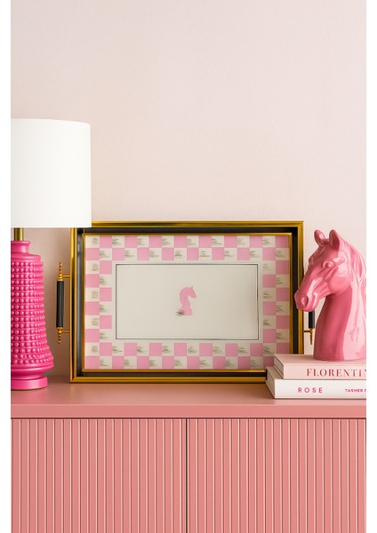 Kadıkızı Pembe Checkmate Tepsi