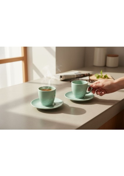 2’li Porselen Türk Kahvesi, Kahve Fincan Takımı – Şık, Zarif ve Dayanıklı Tasarım