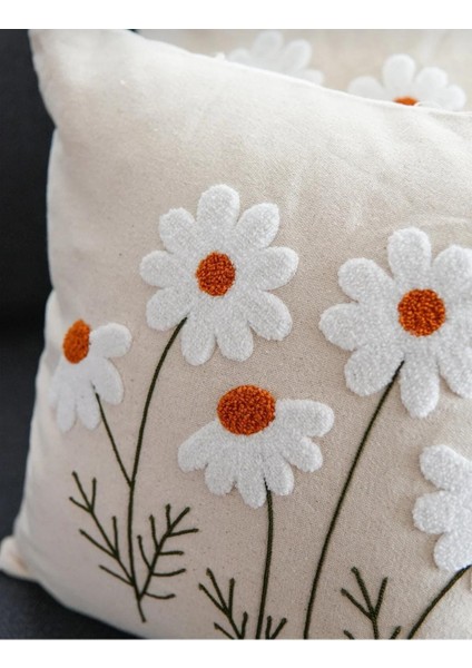 Keten Punch Işlemeli Kırlent Kılıfı 43X43 cm – El Işçiliği Panç Desen & Püskül Detaylı Yastık Kılıfı 2li VEFORMPUNCH2026 fiyatları