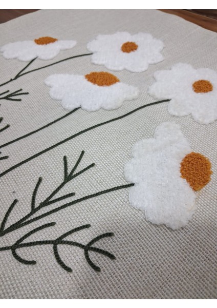 Keten Punch Işlemeli Kırlent Kılıfı 43X43 cm – El Işçiliği Panç Desen & Püskül Detaylı Yastık Kılıfı 2li VEFORMPUNCH2026 modelleri