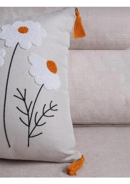 Keten Punch Işlemeli Kırlent Kılıfı 43X43 cm – El Işçiliği Panç Desen & Püskül Detaylı Yastık Kılıfı 2li VEFORMPUNCH2026 fırsatları