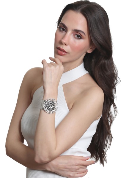 Kadın Antik Gümüş Kaplama Ayarlanabilir Geniş Band Örümcek Ağı Figürlü Bileklik fırsatları