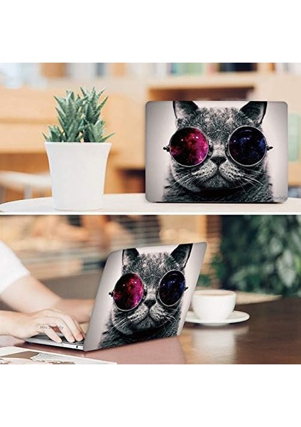 MacBook Kılıf Pro 15 Inç Uyumlu Bar 2016–2019 Kedili Desen Tpu Sert Kapak Ince Hafif Çizilmeye Dayanıklı Tam Koruma A1990 A1707 R-182 modelleri