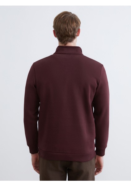 Yeni Sezon Fermuarlı Dik Yaka Erkek Kalın Sweatshirt fırsatları