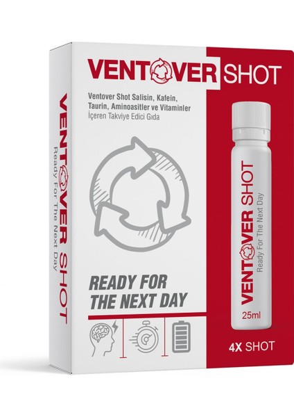 Ventovershot Akşamdan Kalma, Ventover Shot Bitkisel Destek, Ready For The Next Day