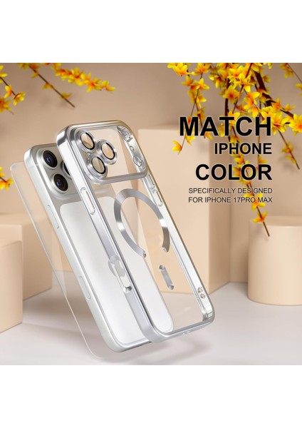 IPHONE17 Pro Max Magsafe Uyumlu Kamera Korumalı Ince Esnek Kılıf Darbeye Dayanıklı Arkası Şeffaf fiyatları