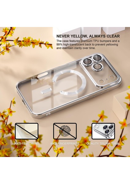 IPHONE17 Pro Max Magsafe Uyumlu Kamera Korumalı Ince Esnek Kılıf Darbeye Dayanıklı Arkası Şeffaf indirimleri