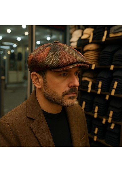 Kışlık Ingiliz Kasket Erkek Şapka