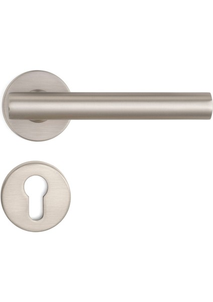 Odıa Rozetli Kapı Kolu Nikel Saten Mat Renk Yale ( Dış Kapı Rozetli) fiyatları