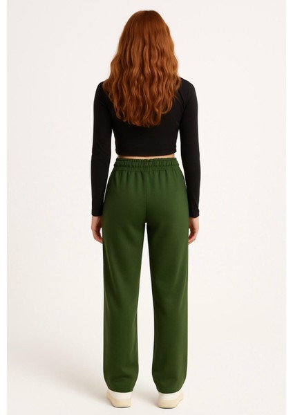 Kadın Haki Interlok Eşofman ALTI-P2268 modelleri