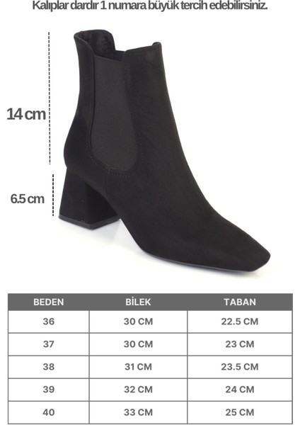 Ronny Sivri Burunlu Yandan Lastikli Kadın Bot