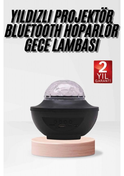 Çok Renkli Projektör Lamba Disko Topu Gece Lambası Kablosuz