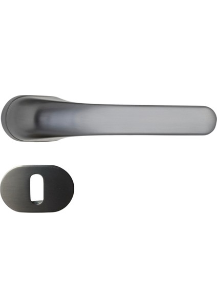 Lokı Rozetli Kapı Kolu Füme Renk Oda Rozetli