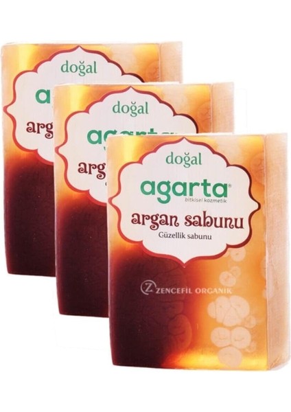 Argan Yağlı Sabunu Doğal 150 gr 3 Adet