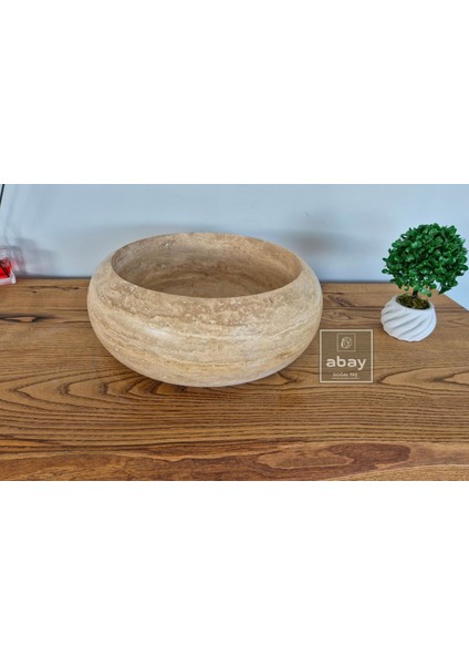 Traverten Bombeli Mini Çanak Lavabo indirimleri