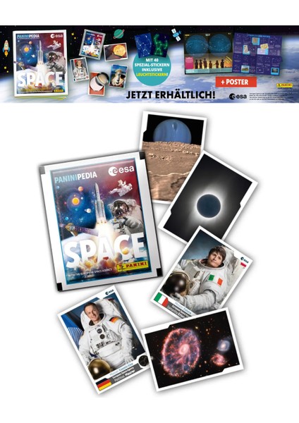 Lisanslı Nasa Space Paninipedia Sticker Album+10 Paket (50 Çıkartma) Uzayı Keşfedin modelleri