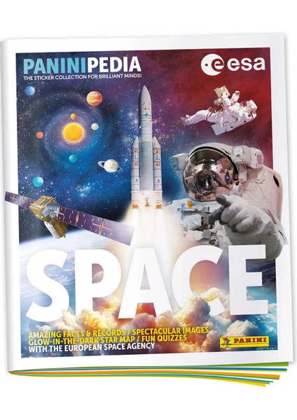 Lisanslı Nasa Space Paninipedia Sticker Album+10 Paket (50 Çıkartma) Uzayı Keşfedin fırsatları