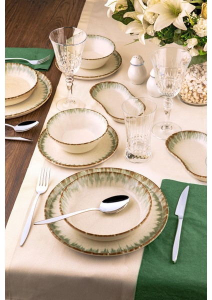 Nbl Green Lıne 27 Parça Porselen Yemek Takımı