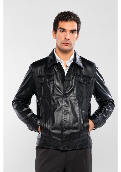 Erkek Hakiki Deri Siyah Deri Deri Mont 415 K-899 Y Erk Dr Mont Y25 Sıyah Dr fırsatları