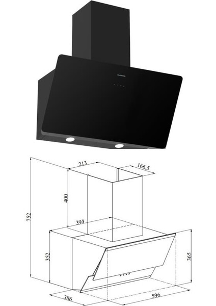 Siyah Ankastre Set (CS5801E7B01 OCAK/S2-BO6502B02 FIRIN/3457 Soho Davlumbaz) fırsatları