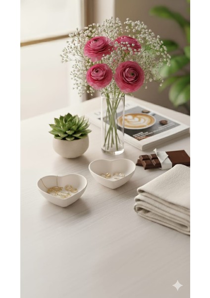 2 Adet Beton Kase - Beton Aksesuar Kutusu, Takı Kutusu, Masaüstü Düzenleyici modelleri