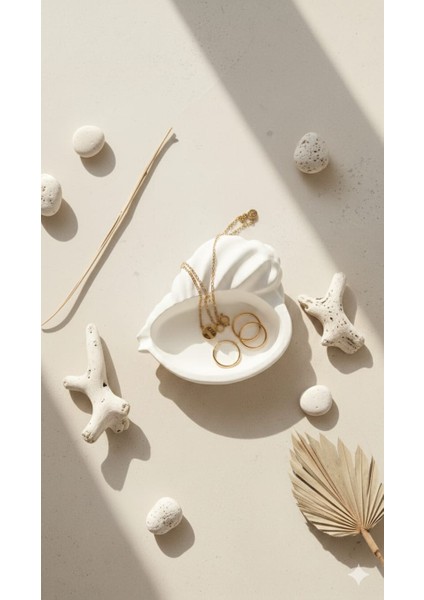 Deniz Kabuğu Görünümlü Dekoratif Tabak fiyatları