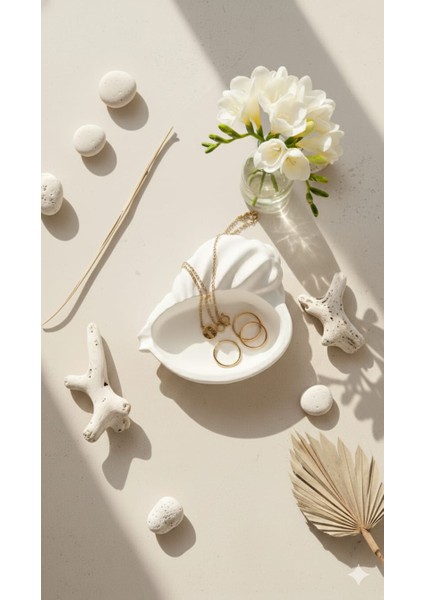 Deniz Kabuğu Görünümlü Dekoratif Tabak indirimleri