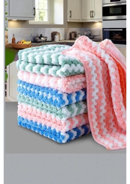 ( 3 Adet ) Yumuşak Dokulu Mikrofiber Pufuduk Bez. 30X30 cm Mutfak Temizlik ve Kurulama Bezi fiyatları