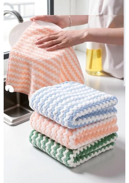 ( 3 Adet ) Yumuşak Dokulu Mikrofiber Pufuduk Bez. 30X30 cm Mutfak Temizlik ve Kurulama Bezi modelleri