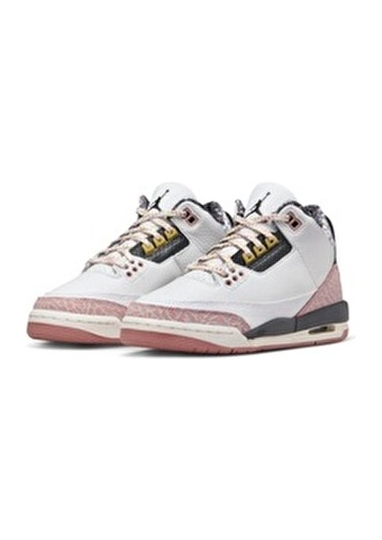Air Jordan 3 Retro GS Çocuk Basketbol Ayakkabısı Beyaz İkonik Tasarım ve Yastıklama