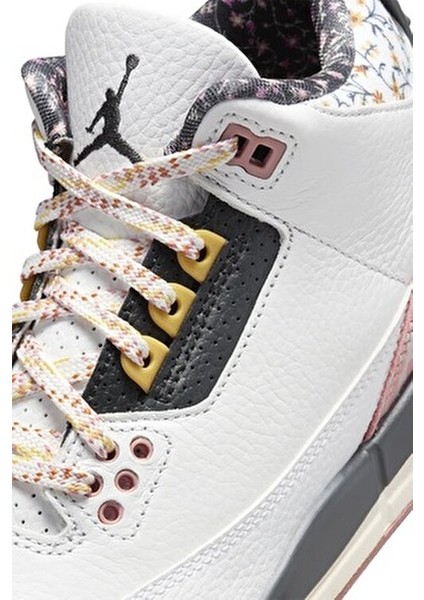 Air Jordan 3 Retro GS Çocuk Basketbol Ayakkabısı Beyaz İkonik Tasarım ve Yastıklama