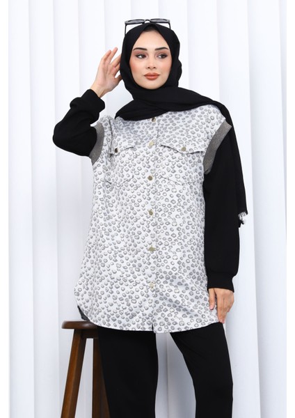 Siyah Tunik Yelek Pantolon Üçlü Takım modelleri