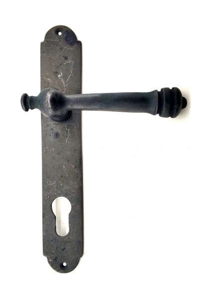 Eco Lounge Antika Tarz Dekoratif Pirinç Taşra Oda Kapı Kolu - 220X35 Mm, Oksit