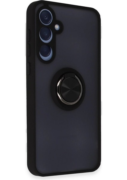 Newface Samsung Galaxy A25 5g Kılıf Montreal Yüzüklü Silikon Kapak - Siyah fiyatları