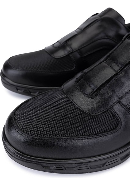 Erkek Hakiki Deri Siyah Sneakers & Spor Bot 298 3299-56602 Erk Bot SK25-26 Sıyah modelleri