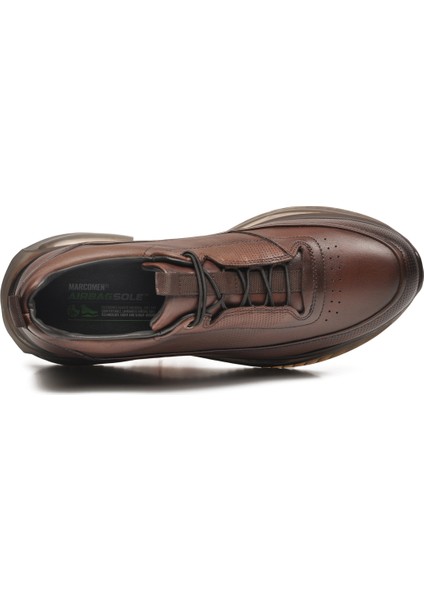 Kahve Hakiki Deri Airbagsole Taban Erkek Sneaker 152-22053 M fırsatları