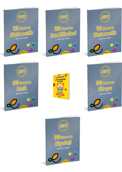 Endemik Tyt Ayt Sayısal 6lı Deneme Seti ve Planlama Defteri