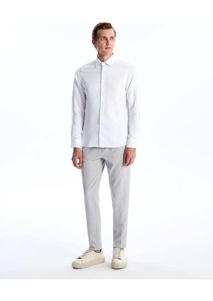 Yeni Sezon Slim Fit Uzun Kollu Armürlü Erkek Gömlek fiyatları