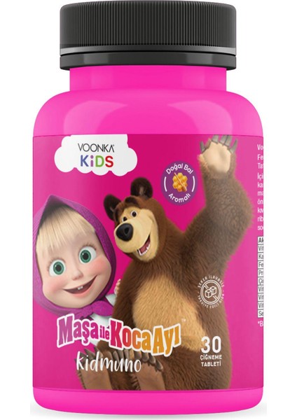 Kids Maşa Ile Koca Ayı Kidmuno 30 Çiğneme Tableti fiyatları
