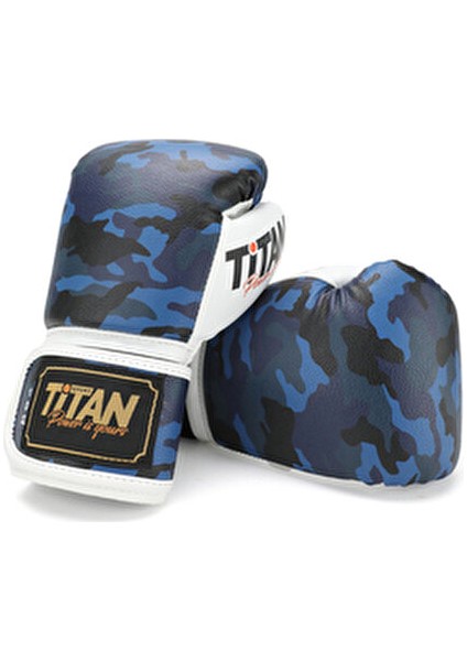 Mavi Kamuflaj Boks Eldiveni Muay Thai ve Kick Boks İçin Özel Tasarım modelleri