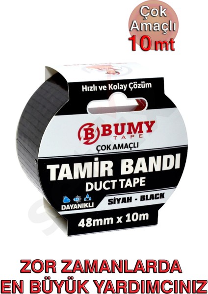 Tamir Bandı 48 mm x 10 mt / Siyah