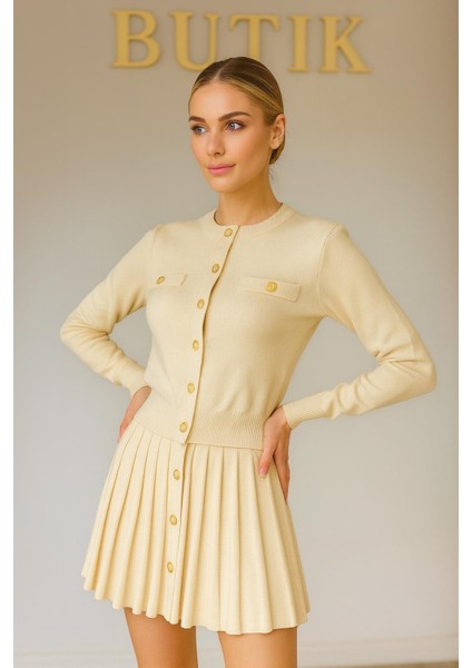 Mini Etekli Hırka Takım