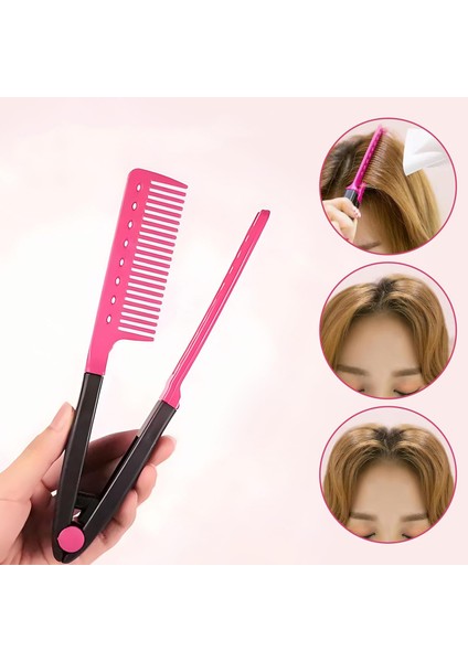 Manuel V Tipi Keratin Saç Düzleştirici – Isısız, Taraklı Saç Maşası Pratik ve Taşınabilir 722360 fırsatları