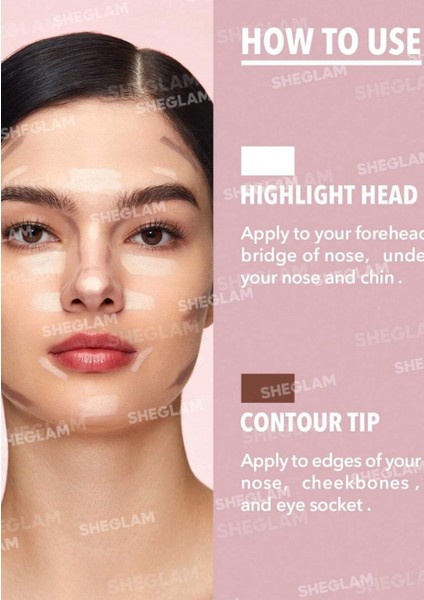 Burun Kontür & Aydınlatıcı Kalemi,kestane, 2’si 1 Arada, Kremsi fırsatları